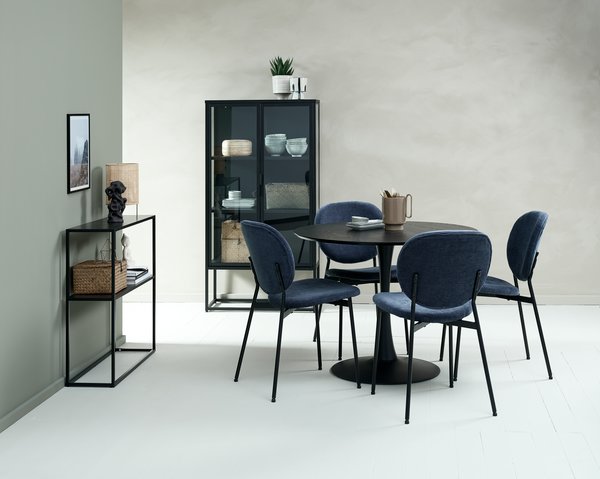 Display cabinet VIRUM 2 doors black