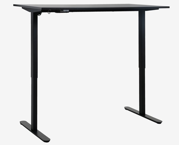 Hæve sænkebord SVANEKE 80x160 sort