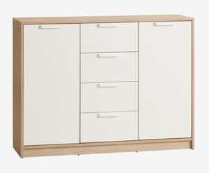 Sideboard JENSLEV 2 doors oak/white