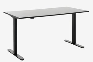 Hæve sænkebord SVANEKE 80x160 sort