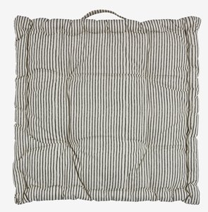 Възглавница за стол PIL 40x40x7 бежово/черно